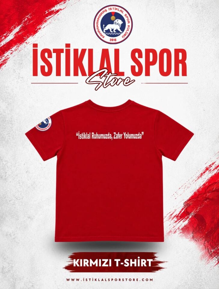 İstiklal Spor Tişört (Kırmızı)