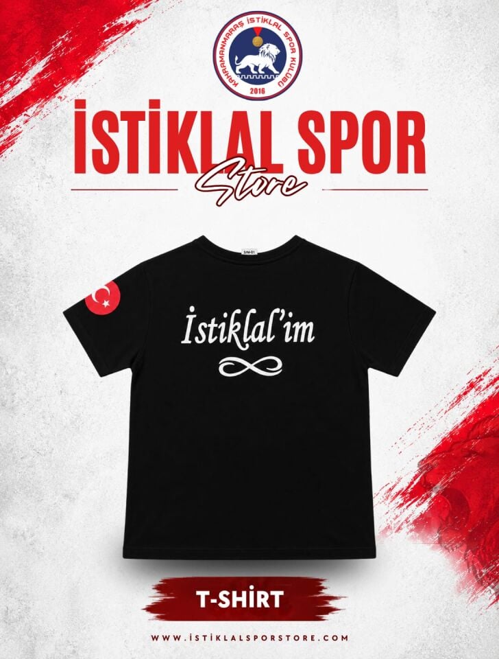 İstiklal'im Tişört (Siyah)