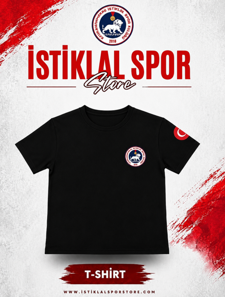 İstiklal Spor Tişört (Siyah)