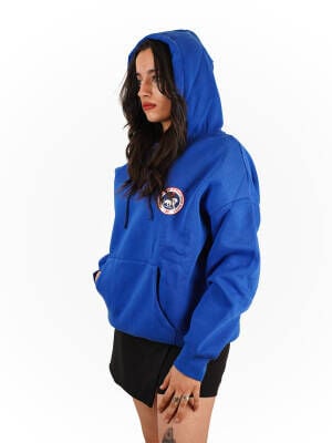 2025 - 2026 Taraftar Kapüşonlu Sweatshirt (Mavi)