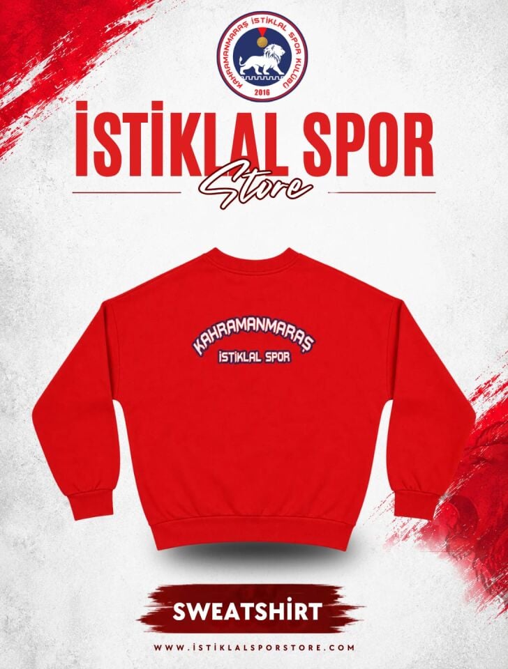 İstiklal Spor Sweatshirt (Kırmızı)