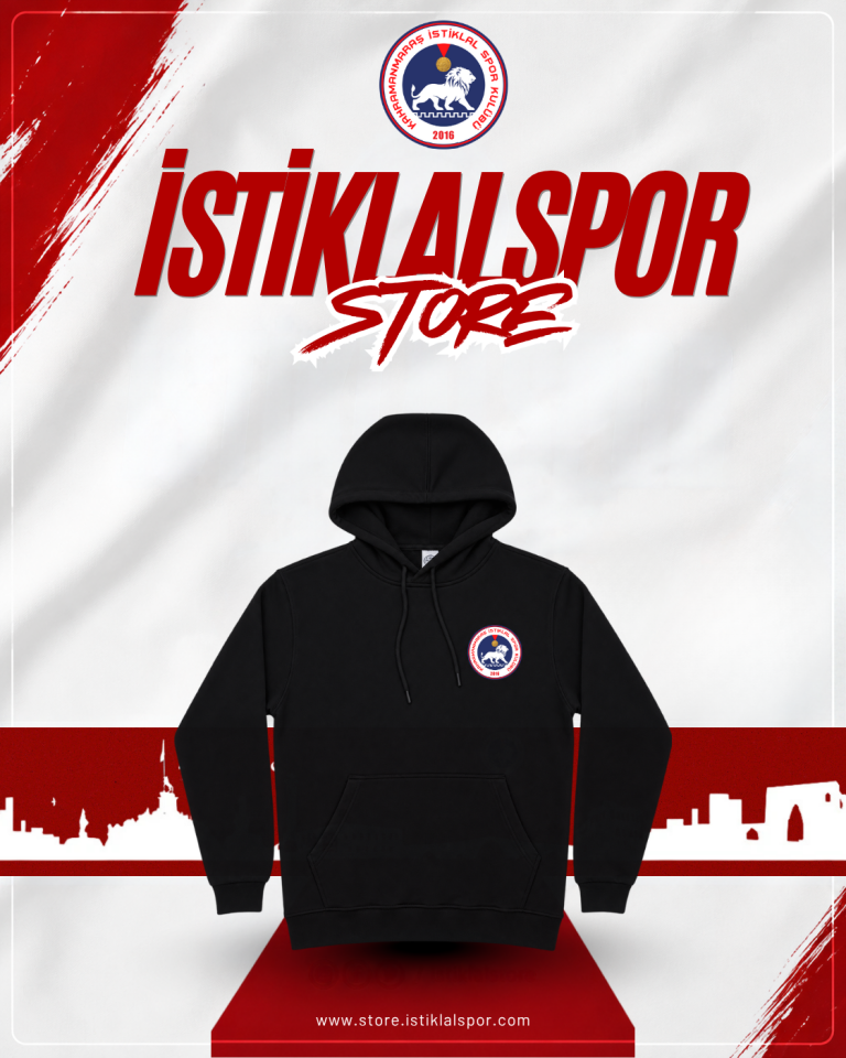 Siyah Kapşonlu Sweat Takımı