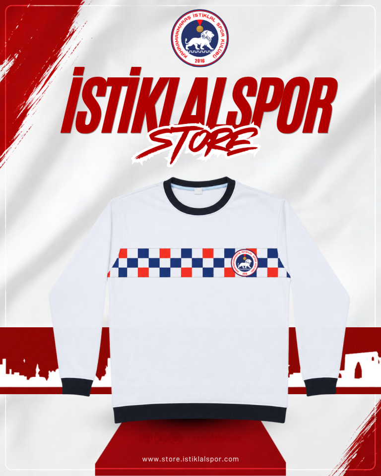 Beyaz Kareli Sweat Takımı