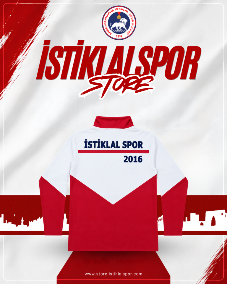 Fermuarlı Polyester Eşofman Takımları (Çocuk Kırmızı)
